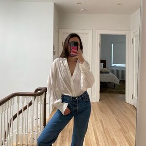 White Long Sleeve Blouse